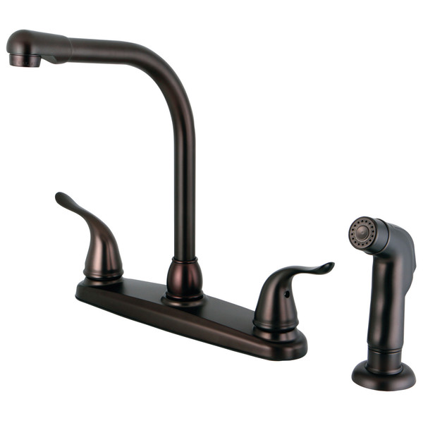 Yosemite FB2755YLSP Single Handle 8-Inch Centerset Kitchen Faucet with Sprayer FB2755YLSP